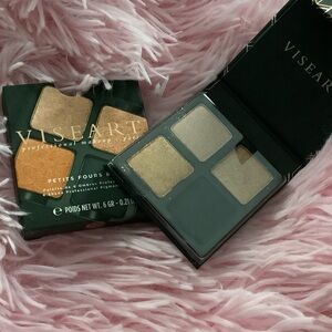 New Viseart Petits Fours Mini Boullon Eyeshadow Palette - Gold, Black and Tan